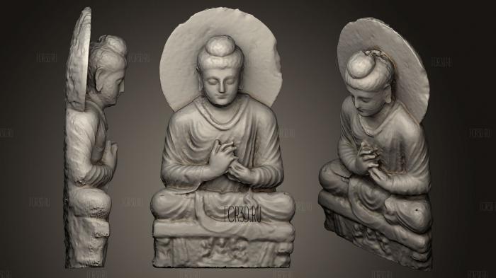 Buddha Preaching stl model for CNC